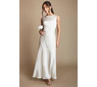 Coast Women's Sleeveless Satin Bridesmaid Dress in Champagne | Size: 10