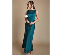 Coast Women's Sleeveless Satin Bridesmaid Dress in Emerald | Size: 10