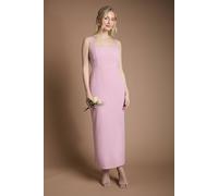 Coast Women's Sleeveless Square Neck Bow Back Midaxi Bridesmaid Dress in Antique Rose | Size: 18