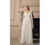 Coast Women's Sleeveless Tie Shoulder Embellished Wedding Dress in Ivory | Size: 12 Coast Ivory 12