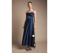 Coast Women's Strappy Drape Bodice Maxi Bridesmaid Dress in Navy | Size: 12