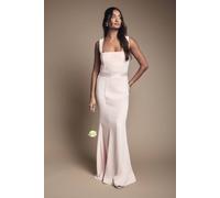Coast Women's Strappy Satin Bridesmaid Dress With Tie Back Detail in Blush | Size: 10 Coast Blush 10