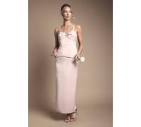 Coast Women's Sweetheart Neck Knot Front Maxi Bridesmaid Dress With Removable Straps in Blush | Size: 12 Coast Blush 12