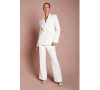 Coast Women's Tailored Crepe Trouser in Ivory | Size: 12 Coast Ivory 12