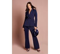 Coast Women's Tailored Crepe Trouser in Navy | Size: 14 Coast Navy 14