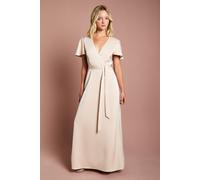Coast Women's Teen Angel Sleeve Bridesmaid Dress in Champagne | Size: 14/15 Years