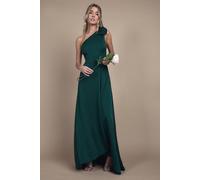 Coast Women's Teen One Shoulder Bow Bridesmaid Dress in Emerald | Size: 14/15 Years