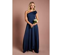 Coast Women's Teen One Shoulder Bow Bridesmaid Dress in Navy | Size: 15-16 Years Coast Navy 15-16 Years