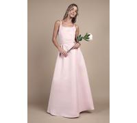 Coast Women's Teen Structured Satin Full Skirted Bridesmaid Dress in Blush | Size: 14-15 Years Coast Blush 14-15 Years