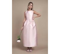 Coast Women's Teen Twill Bow Maxi Bridesmaid Dress in Blush | Size: 13/14 Years
