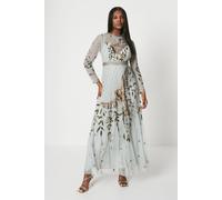 Coast Women's The Collector Hand Embellished Maxi Dress in Sage | Size: 8