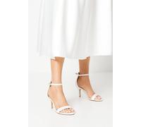 Coast Women's Trinnie Barely There Stiletto Heeled Sandals in White | Size: 8