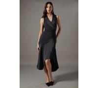 Coast Women's Tux Sleeveless Midi Dress in Black | Size: 14 Coast Black 14