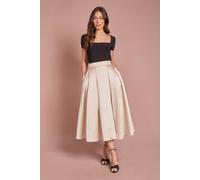 Coast Women's Twill Full Volume Skirt in Champagne | Size: 12 Coast Champagne 12