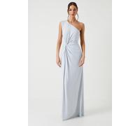 Coast Women's Twist Detail One Shoulder Jersey Bridesmaid Dress in Ice Blue | Size: 14 Coast Ice Blue 14