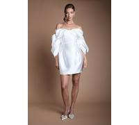 Coast Women's Volume Sleeve Corset Twill Bridal Dress in Ivory | Size: 10 Coast Ivory 10