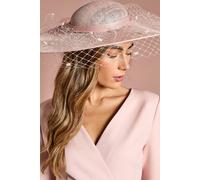 Coast Women's Wide Brim Mesh Hat in Blush