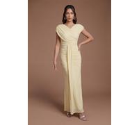 Coast Women's Wrap Front Contour Collective Bridesmaid Dress in Lemon | Size: 18