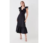Coast Wrap Bodice Dress In Black black 10