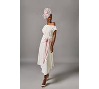 Coast Wrap Tie Pleated Midi Dress In Pink pink 8