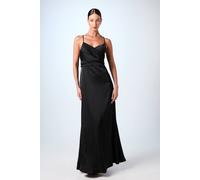 Wrap Waist Satin Cami Bridesmaid Dress Coast Black 14