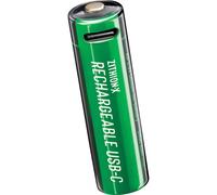Coast AA USB-C Rechargeable Batteries, ZITHION-X, Lithium-Ion 1.5 V 2400 mAh, Durable, Charges in Max 2.5 Hours, Over 1000 Charging Cycles, Charging Cable Included, Pack of 4