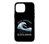 Coastal Adventure British Wild Swimming Club UK Coastal Case for iPhone 16 Pro Max