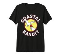 Coastal Bandit Seagull Stealing Beach Ice Cream Premium T-Shirt