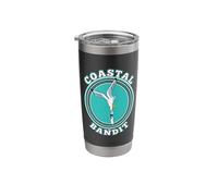 Coastal Bandit Seagull Stealing Beach Ice Cream Stainless Steel Insulated Tumbler