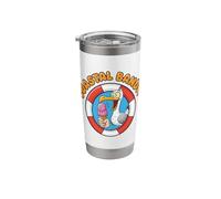 Coastal Bandit Seagull Stealing Beach Ice Cream Stainless Steel Insulated Tumbler
