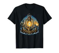 Coastal Beacon Sailor Harbor Lantern Seaside T-Shirt