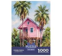 Coastal Cabana 1000 Piece Jigsaw Puzzle Educational Games Classic Wonderful Jigsaws Unique Challenge Game for Adults And Kids 52x38cm/1000pcs