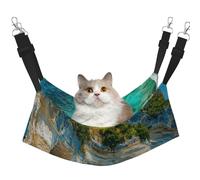 Coastal Cave Printed Pet Hammock - Sleeping Hammock For Cats, Rabbits, Ferrets, Puppies, Small Animals
