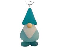 Coastal Christmas Ornaments, Sea Glass Decor with Nautical Design for Christmas Tree, Vintage Style Handmade Feeling Holiday Hanging Decorations (00- Gnome)