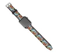 Coastal City Seaside Town Watch Band Leather Replacement Watch Strap Bands for Men Women Sports