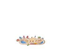 Bigjigs Rail, Coastal Clean UpTrain Set, Wooden Toys, Wooden Train Set, Wooden Toys for 3 4 5 6 Year Olds, Train Toy, Wooden Train Track, Traditional Train Set
