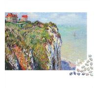Coastal Cliffs Painting 100% Recycled Cardboard Coastal Cliff House 1000 Piece Jigsaw for Adults Unique Beautiful Decoration Puzzle 52x38cm/1000pcs
