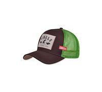 Coastal Coastal Trucker Cap Single Fin Brown / Green - One-Size