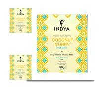 Coastal Coconut Curry Spice Mix 3 Pack by Chef Vineet Bhatia MBE - Non Spicy, Gluten Free, No Preservatives, Vegetarian & Vegan Friendly | INDYA Spices (Multipack (3 packs))
