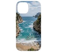 Coastal Cove Ocean Waves Beach Scenic Design Case for iPhone 14