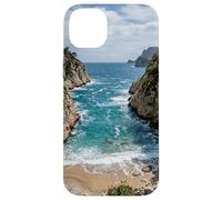 Coastal Cove Ocean Waves Beach Scenic Design Case for iPhone 14 Plus