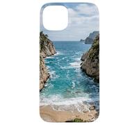 Coastal Cove Ocean Waves Beach Scenic Design Case for iPhone 15 Plus