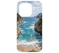 Coastal Cove Ocean Waves Beach Scenic Design Case for iPhone 15 Pro