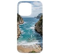 Coastal Cove Ocean Waves Beach Scenic Design Case for iPhone 15 Pro Max