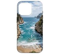 Coastal Cove Ocean Waves Beach Scenic Design Case for iPhone 16 Pro