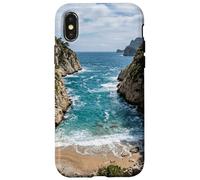 Coastal Cove Ocean Waves Beach Scenic Design Case for iPhone X/XS