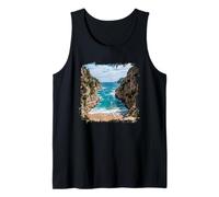 Coastal Cove Ocean Waves Beach Scenic Design Tank Top