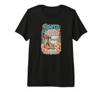 Coastal Cowgirl Boots in The Sand Ocean Seaside Premium T-Shirt