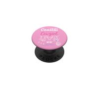 Coastal Cowgirl Summer Bachelorette Cowboy Hat Beach Blue PopSockets Adhesive PopGrip