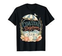 Coastal Daydream Club Beach Seashell Value Graphic T-Shirt, Men, Black, XL
